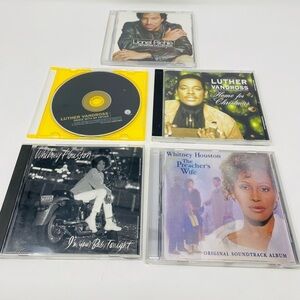 Music CD Collection Featuring Luther Vandross, Whitney Houston & Lionel Richie